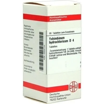 YOHIMBINUM HYDROCHLORICUM D 4 Tabletten 80 St