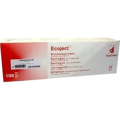 EINMALSPRITZE 5 ml Luer Ecoject 100X5 ml