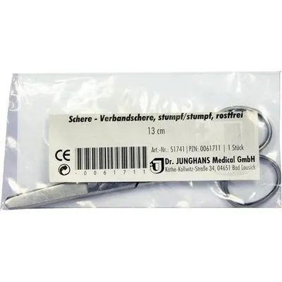 VERBANDSCHERE stumpf/stumpf 13 cm rostfrei 1 St