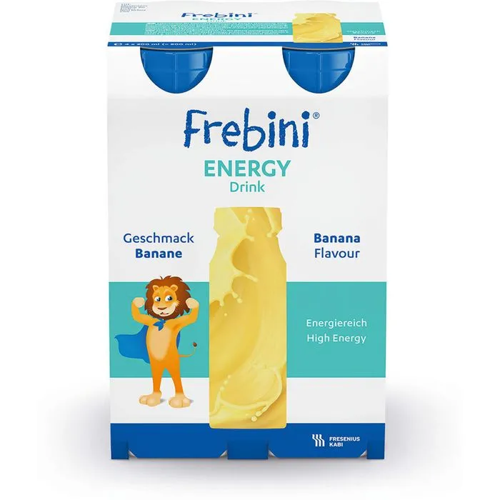 FREBINI Energy Drink Banane Trinkflasche 4X200 ml