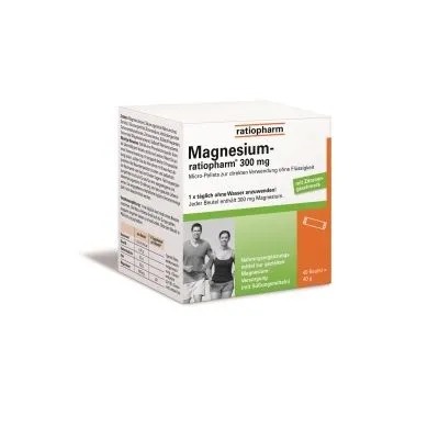MAGNESIUM-RATIOPHARM 300 mg Micro-Pellets m.Gran. 40 St