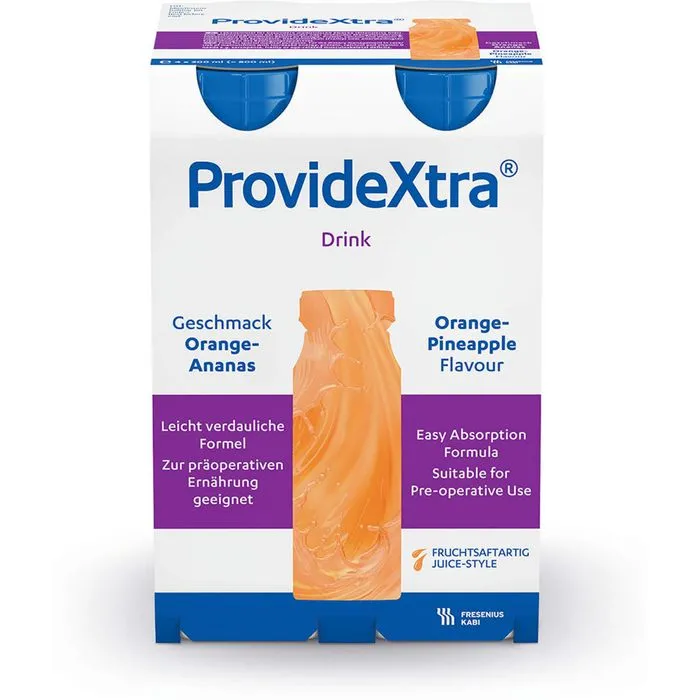 PROVIDE Xtra Drink Orange Ananas Trinkflasche 4X200 ml
