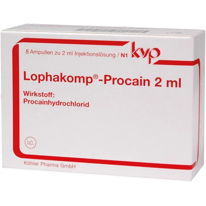 LOPHAKOMP Procain 2 ml Injektionslösung 5X2 ml