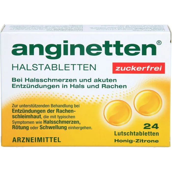 ANGINETTEN Halstabletten zuckerfrei 24 St