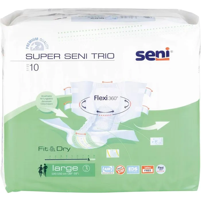 SENI Super Trio Inkontinenzslip L 10 St