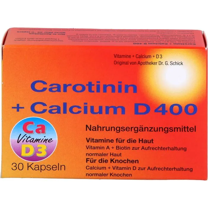 CAROTININ+Calcium D 400 Kapseln 30 Stück