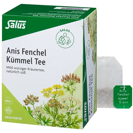 ANIS FENCHEL Kümmel Tee AFeKü Bio Salus Filterbtl. 40 St