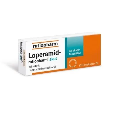 LOPERAMID-ratiopharm akut 2 mg Filmtabletten 10 St