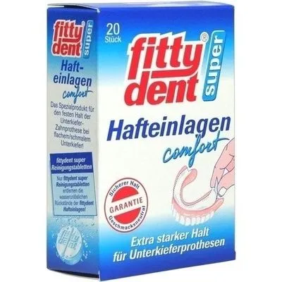 FITTYDENT super Haftkleber Einlagen 20 St