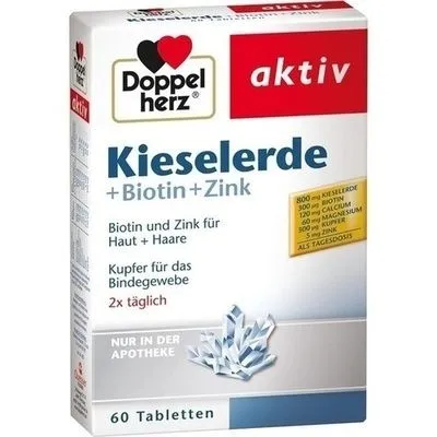 DOPPELHERZ Kieselerde+Biotin+Zink Tabletten 60 St