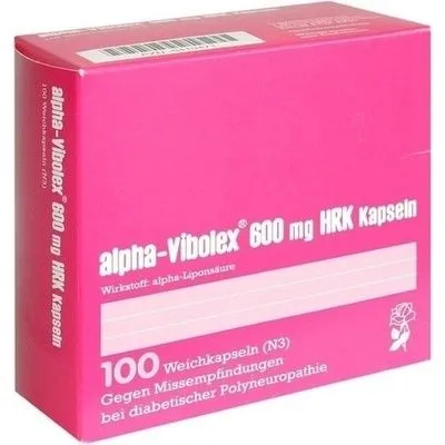 ALPHA VIBOLEX 600 mg HRK Weichkapseln 100 St