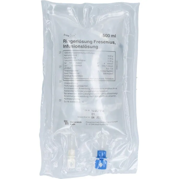 RINGER LÖSUNG Free Flex Infusionslösung 20X500 ml