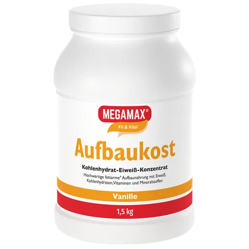 MEGAMAX Aufbaukost Vanille Pulver 1.5 kg