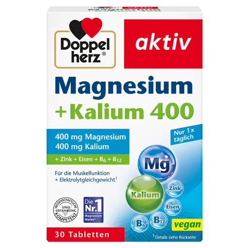 DOPPELHERZ Magnesium+Kalium Tabletten 30 St