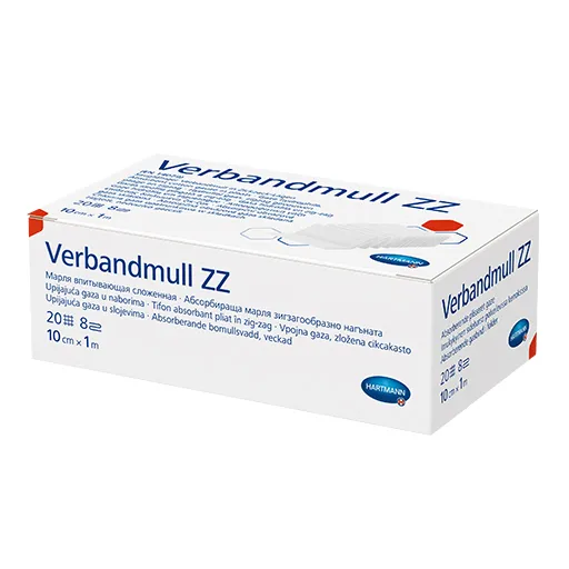 VERBANDMULL Hartmann 10 cmx1 m zickzack 1 St