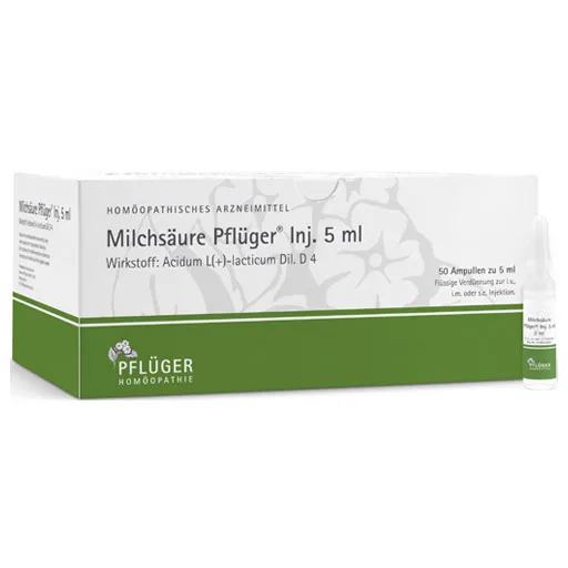 MILCHSÄURE Pflüger Injektionslösung 5 ml 50 St