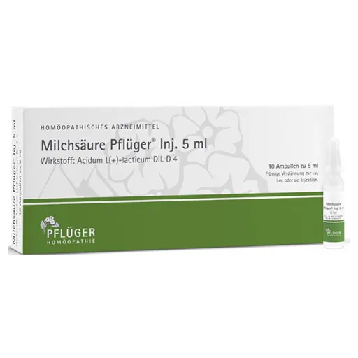 MILCHSÄURE Pflüger Injektionslösung 5 ml 10 St
