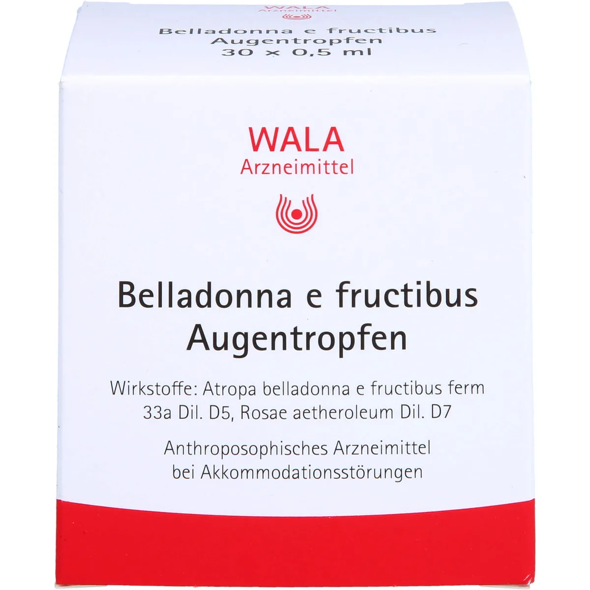 WALA Belladonna e fructibus Augentropfen, 30 St. Lösung