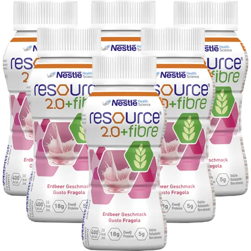 RESOURCE 2.0 fibre Erdbeere 6X4X200 ml