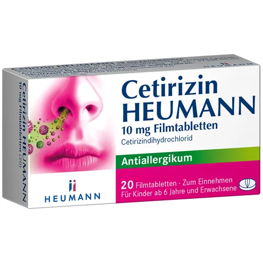 CETIRIZIN Heumann 10 mg Filmtabletten 20 St