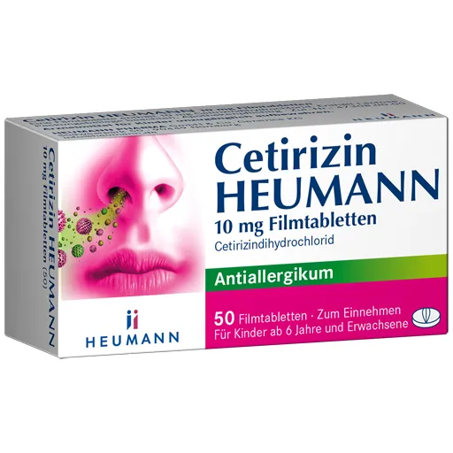 CETIRIZIN Heumann 10 mg Filmtabletten 50 St
