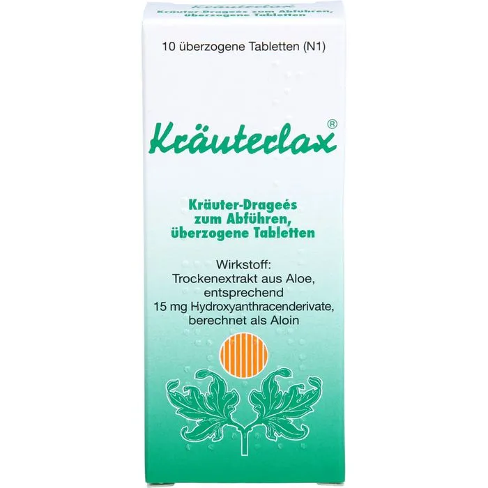 KRÄUTERLAX Dr.Henk 15 mg Kräuterdrag.z.Abführen 10 St