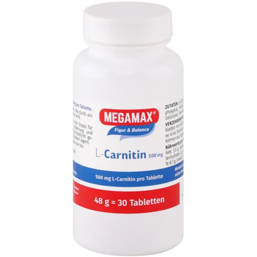 MEGAMAX L-Carnitin 500 mg Tabletten 30 St