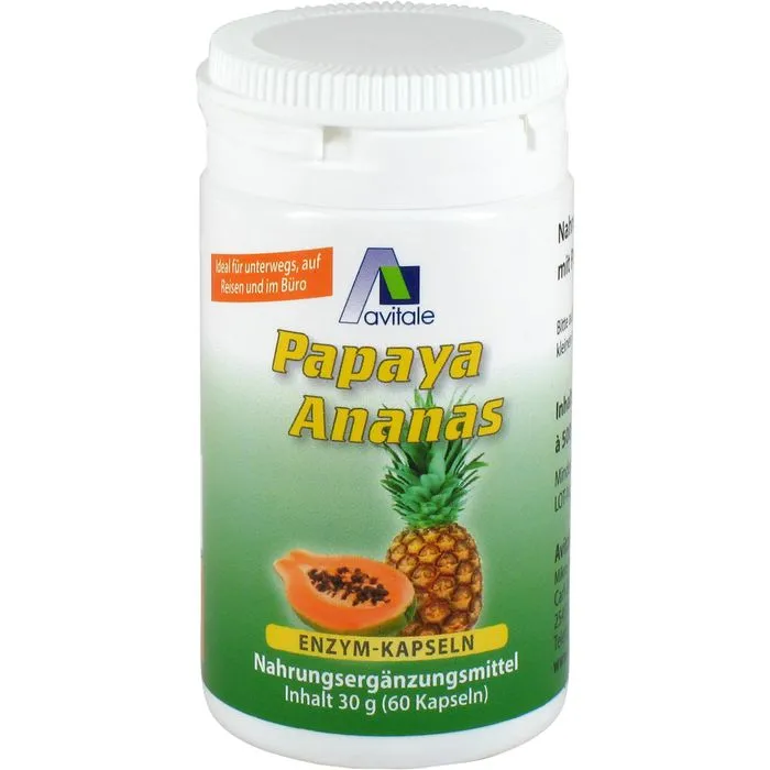 PAPAYA ANANAS Enzym Kapseln 60 Stück