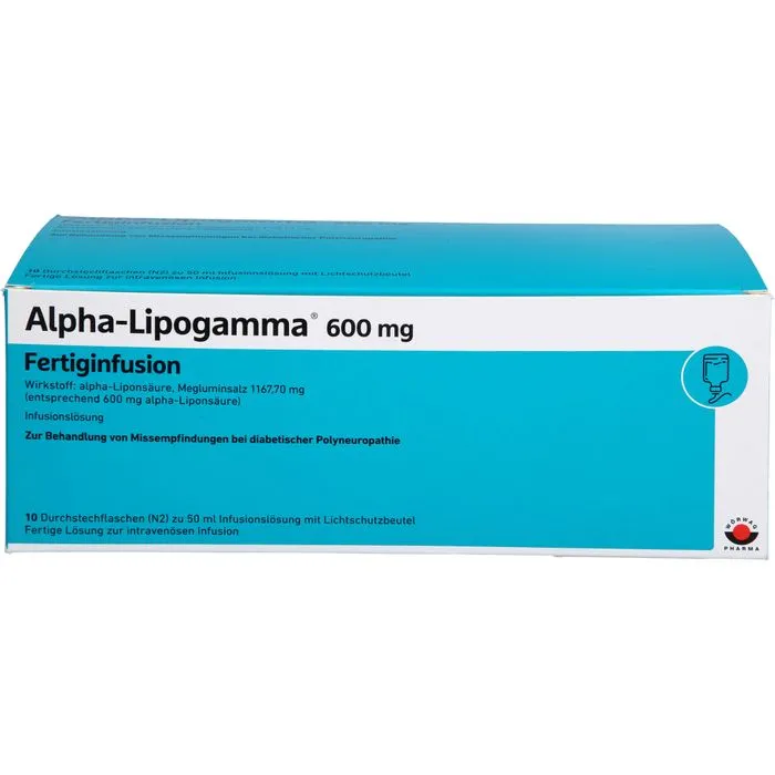 ALPHA-LIPOGAMMA 600 mg Fertiginfusion Dsfl. 10X50 ml