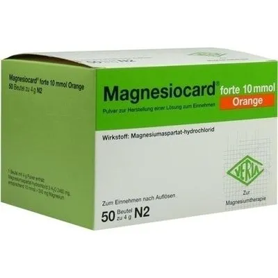 MAGNESIOCARD forte 10 mmol Orange Plv.z.H.e.L.z.E. 50 St