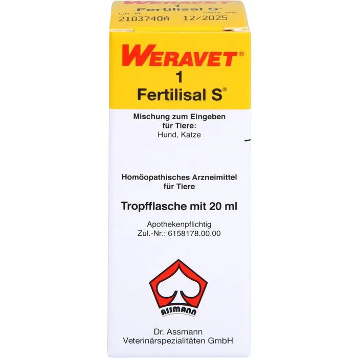 FERTILISAL S1 Tropf.f.Hunde/Katzen/heim-u.Zootiere 20 ml