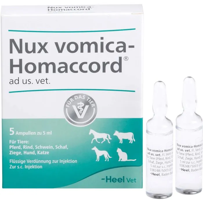 NUX VOMICA HOMACCORD ad us.vet.Ampullen 5 Stück