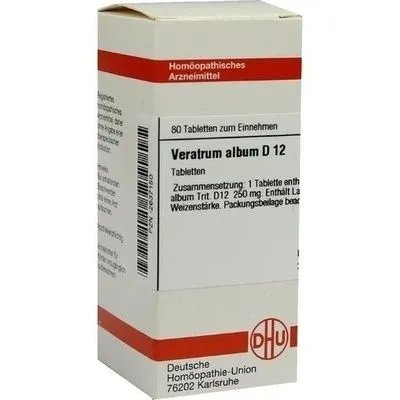 VERATRUM ALBUM D 12 Tabletten 80 St