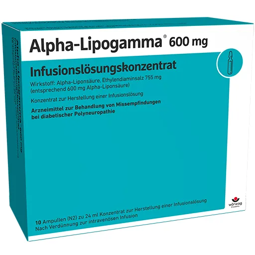ALPHA-LIPOGAMMA 600 mg Infusionslsg.-Konzentrat 10X24 ml