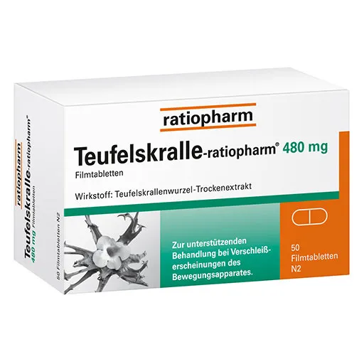 TEUFELSKRALLE-RATIOPHARM Filmtabletten 50 St