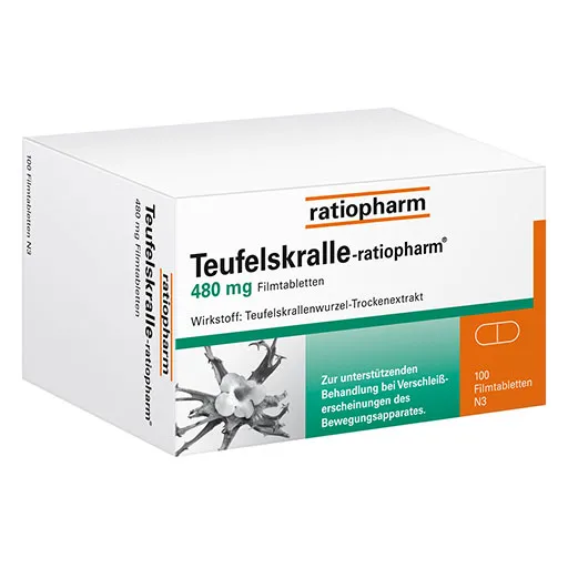 TEUFELSKRALLE-RATIOPHARM Filmtabletten 100 St