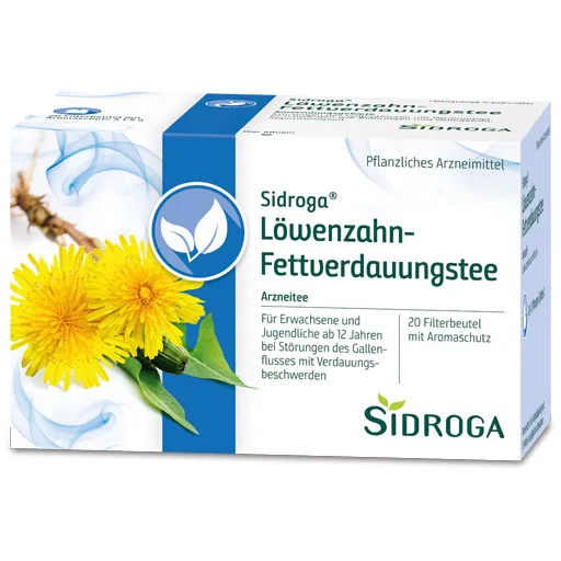 SIDROGA Löwenzahn Tee Filterbeutel 20X1.5 g