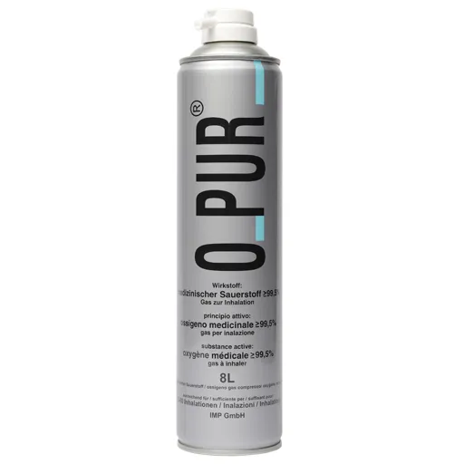 O PUR Sauerstoff Dose f.Maske Spray 8 L