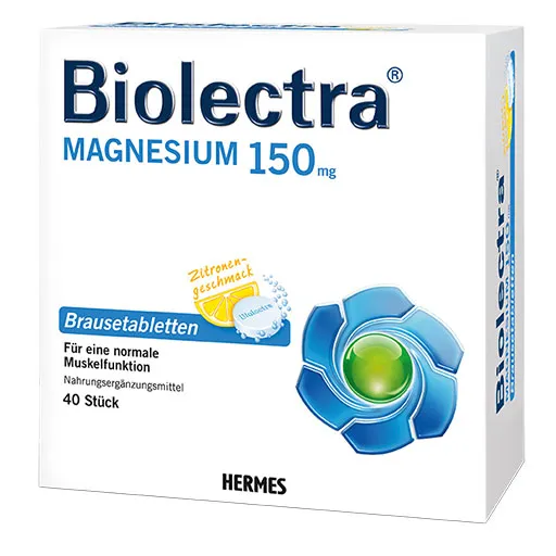 BIOLECTRA Magnesium 150 mg Zitrone Brausetabletten 40 St