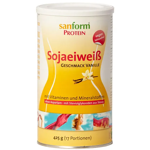 SANFORM Protein Sojaeiweiß Vanille Pulver 425 g