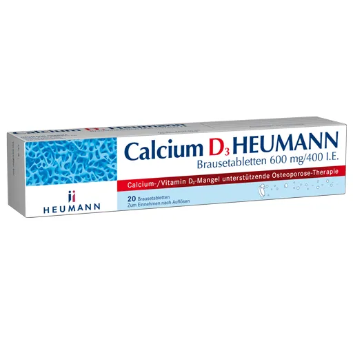 CALCIUM D3 Heumann Brausetabletten 600 mg/400 I.E. 20 St