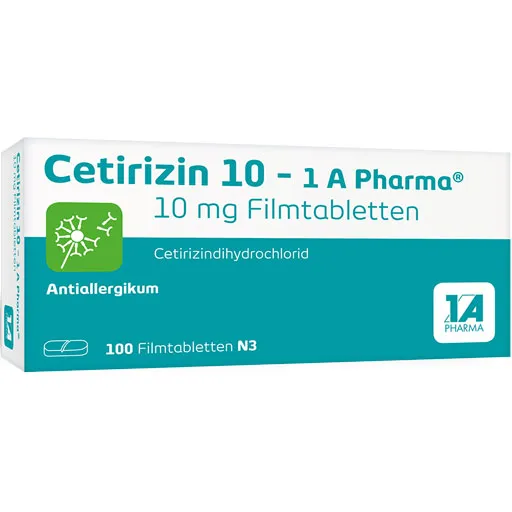 CETIRIZIN 10-1A Pharma Filmtabletten 100 St