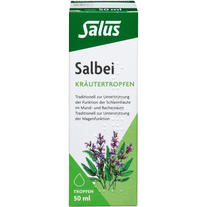 SALBEI KRÄUTERTROPFEN Salus 50 ml