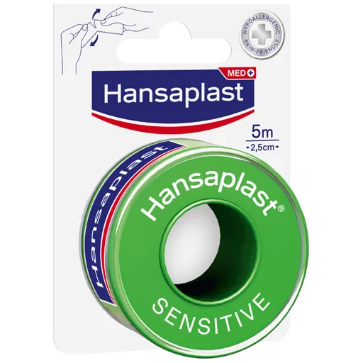 HANSAPLAST Fixierpflaster Sensitive 5m x 2,5cm weiß 1 St