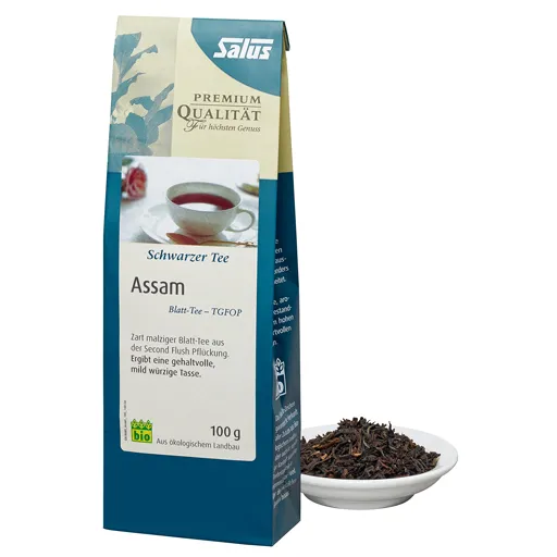 ASSAM schwarzer Tee Blatt-Tee TGFOP Bio Salus 100 g