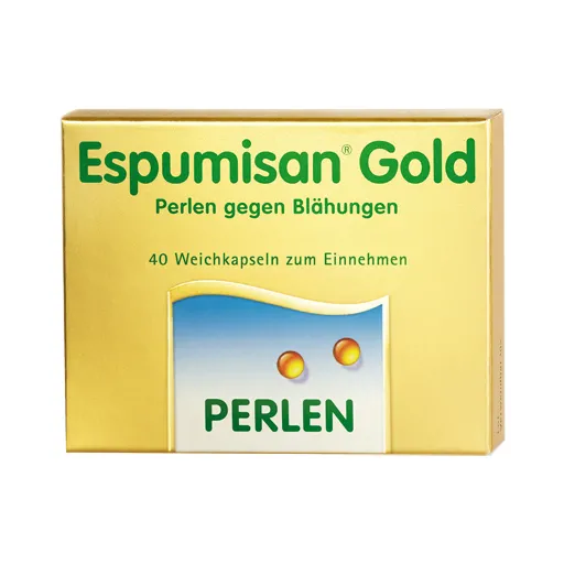 ESPUMISAN Gold Perlen gegen Blähungen 40 St