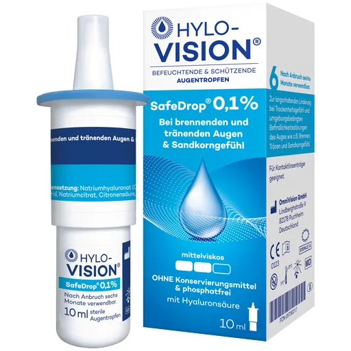 HYLO-VISION SafeDrop 0,1% Augentropfen 10 ml