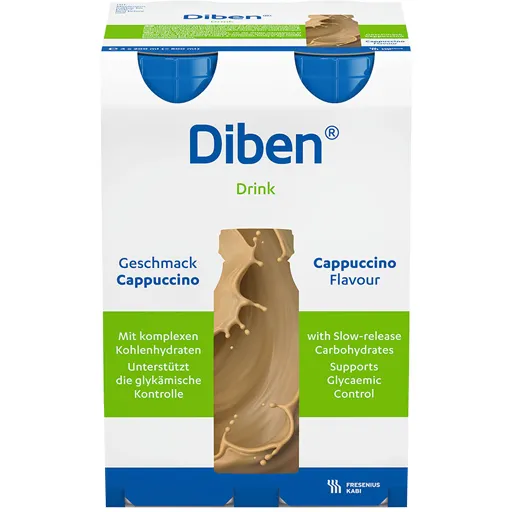 DIBEN DRINK Cappuccino 1.5 kcal/ml Trinkflasche 4X200 ml