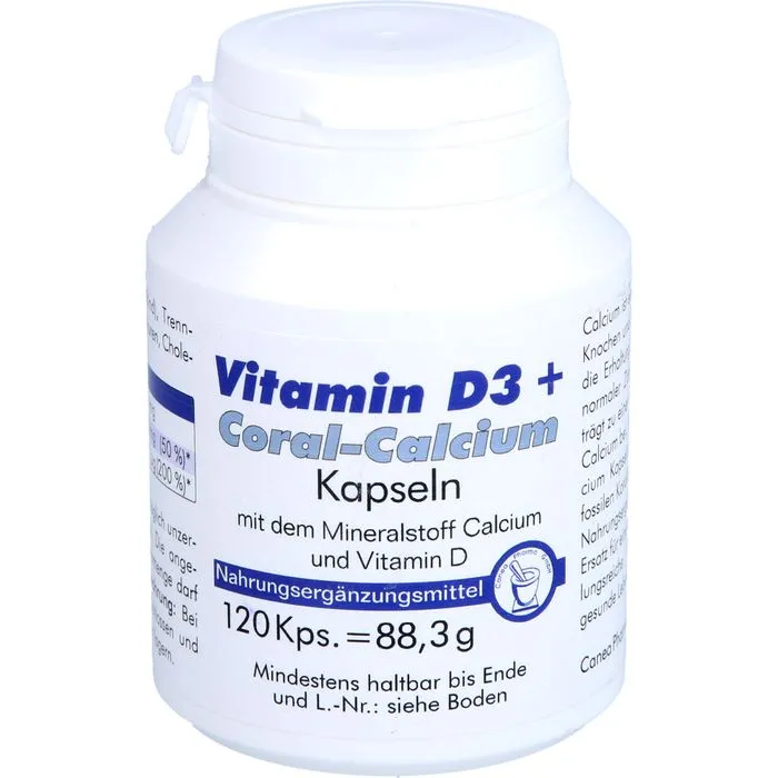 VITAMIN D3+CORAL Calcium Kapseln 120 Stück