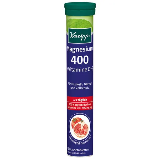 KNEIPP Magnesium 400+C+E Brausetabletten 15 St